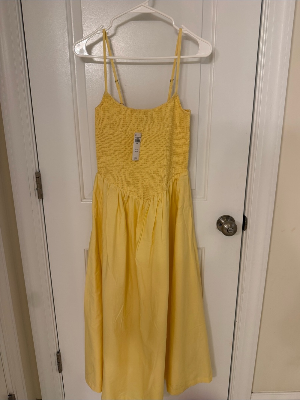 Abercrombie & Fitch Yellow Midi Dress Size Small